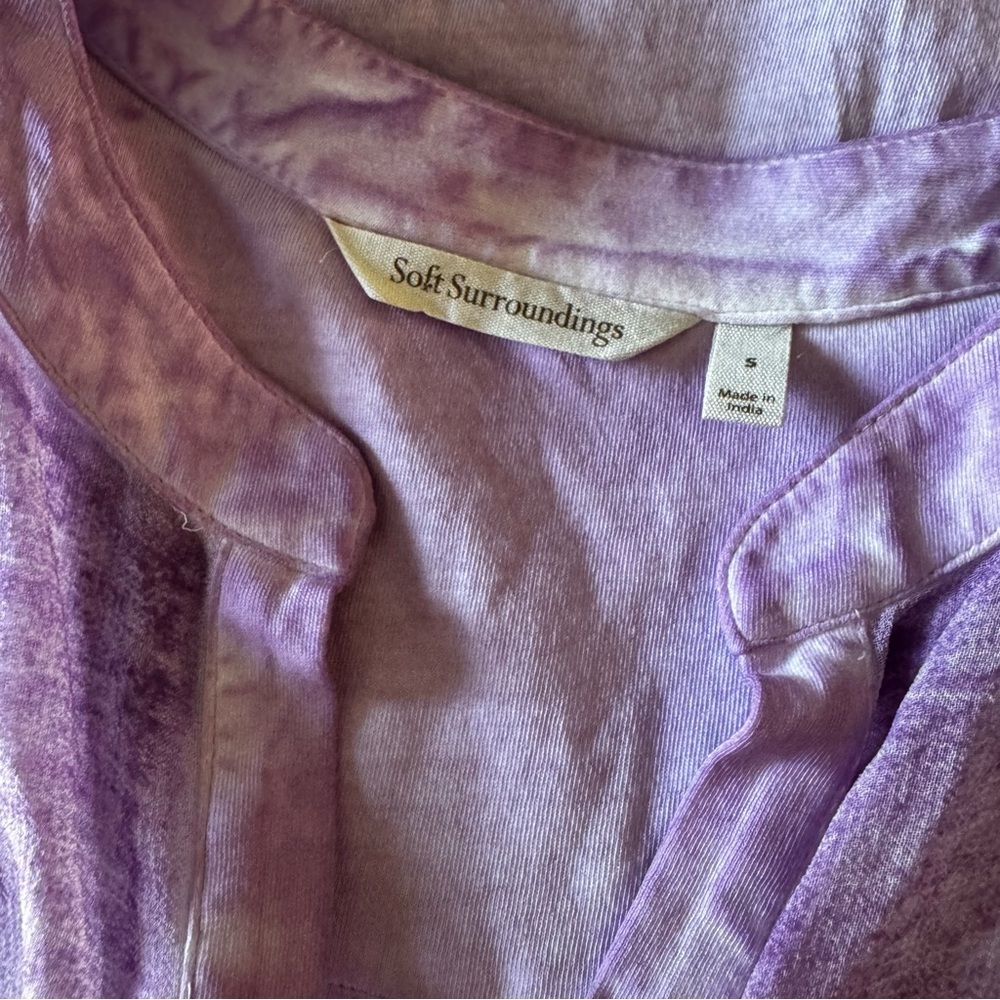 Soft Surroundings Blythe Washed Tunic Shirt - Picture 7 of 8